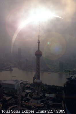 Totale Sonnenfinsternis in China am 22.Juli 2009